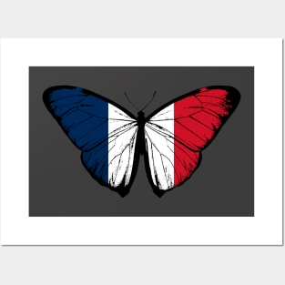 Vintage France Butterfly Moth | Pray For France and Stand with France Posters and Art